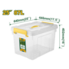 BAC DE RANGEMENT PLASTIQUE 87L