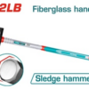MASSE 12 LBS AVEC MANCHE EN FIBRE DE VERRE
