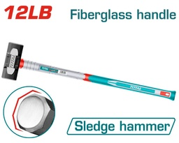 MASSE 12 LBS AVEC MANCHE EN FIBRE DE VERRE