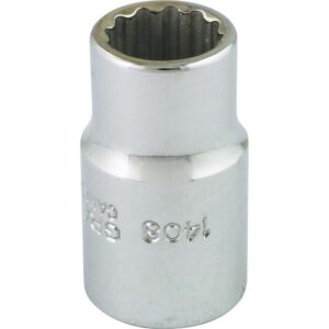 BOX 1/2" X 1/2" DR 12 PT REG CHROME