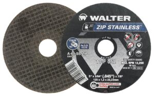MEULE À COUPER 5 X 3/64X (.045") ZIP STAINLESS (WALTER)
