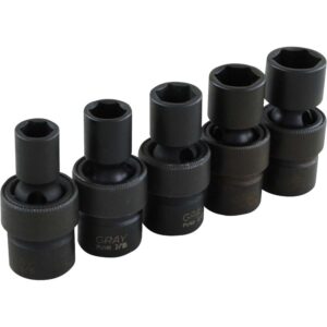 U-JOINT SET 3/8" DR- IMPACT 5 PCS