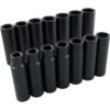 SOCKET SET 1/2" DR  6PT MET  14 PCS