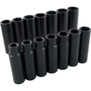 SOCKET SET 1/2" DR  6PT MET  14 PCS