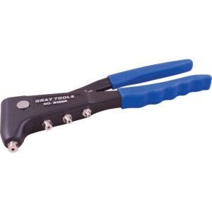 PISTOLET À RIVETER ROBUSTE AVEC 4 EMBOUTS (GRAY)