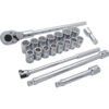BOX 3/4" DR STAND. ET MÉTR. (20 PCS) DYNAMIC