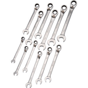 CLÉS RATCHET COMBINÉES MÉTRIQUES (12 PCS) DYNAMIC
