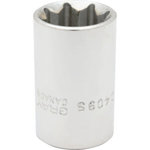 BOX 9/16" X 1/2" DR 8 PT RE