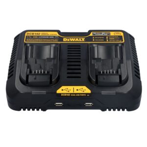 CHARGEUR DOUBLE À PILES LITHIUM-ION 12V-20V MAX (DEWALT)