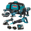 KIT 6 OUTILS 18V LXT, 4.0AHX2(DHP458Z,DTD152Z,DGA454Z,DJR186