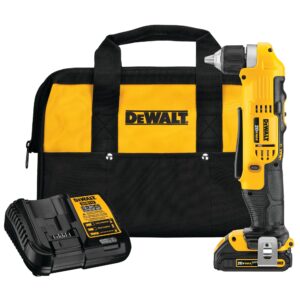 PERCEUSE/VISSEUSE ANGLE DROIT 3/8" 20V MAX (KIT) DEWALT