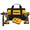 ENS. 2 OUTILS PERCEUSE ET VISSEUSE À PERCUSSION 20V (DEWALT)