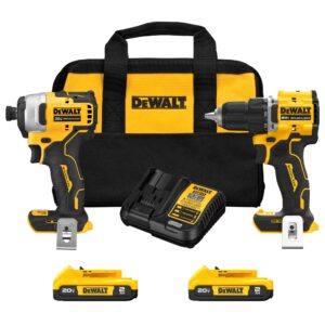 ENSEMBLE 20V MAX ATOMIC PERCEUSE ET IMPACT (DEWALT)