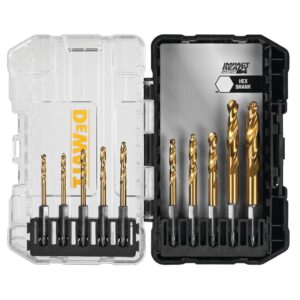JEU DE MÈCHE TITANIUM (10 PCS) DEWALT