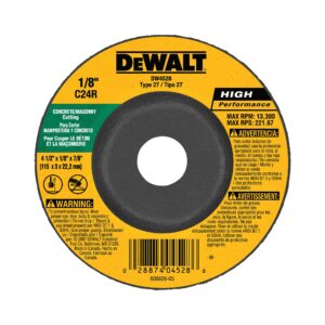 DISQUE MAÇONNERIE 4-1/2 X 1/8 X 7/8 DCW