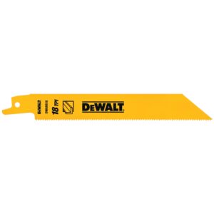 LAME 6" 18TPI  BI MÉTAL (5 PCS) DEWALT