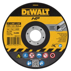 MEULE ALUMINIUM 5" X 0.45 X 7/8"  (DEWALT)