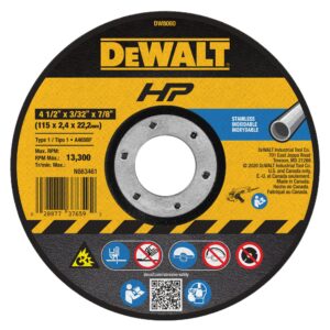 DISQUE DE COUPE SS 4½X1/8X7/8