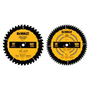 LAME DE SCIE 10" X 40D ET 10" X 60D (DEWALT)