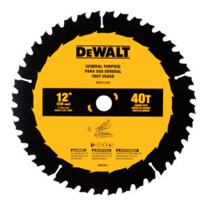 LAME DE SCIE USAGE GÉNÉRAL 12'' 40T (DEWALT)