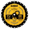 LAME DE SCIE 7-1/4" X 24 DENTS POUR BOIS (DEWALT)