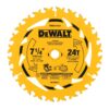 LAME DE SCIE CIRCULAIRE 7-1/4" 24D (DEWALT)