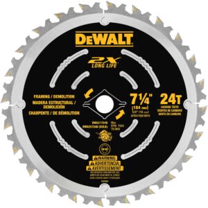 LAME DE SCIE 7-1/4" X 24D DÉMOLITION (DEWALT)