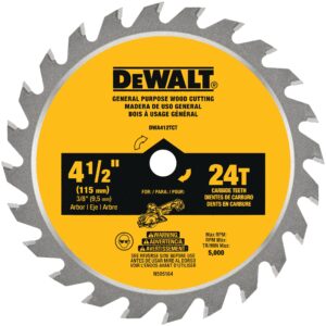 LAME SCIE CIRCULAIRE 4-1/2'' X 24D (DEWALT)