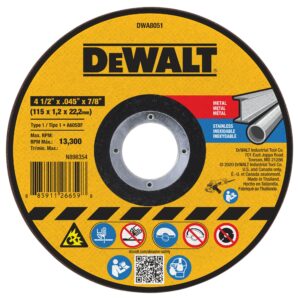 MEULE 4-1/2 X .045 X 7/8" COUPE MÉTAL / INOX