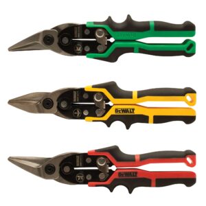 CISAILLE À TÔLE TYPE AVIATION (KIT DE 3) DEWALT