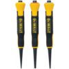 ENSEMBLE DE POINÇONS POUR CLOUS (3 PCS) DEWALT