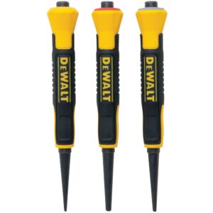 ENSEMBLE DE POINÇONS POUR CLOUS (3 PCS) DEWALT