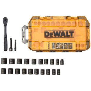 JEU DE DOUILLES À CHOCS AVEC CLIQUET 3/8''DR (23 PCS) DEWALT