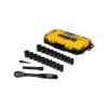 JEU DE DOUILLES À CHOCS MÉTRIQUES 1/2''DR (23 PCS) DEWALT