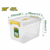 BAC DE RANGEMENT PLASTIQUE 47L