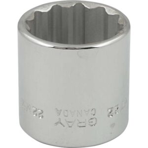 BOX 22MM X 3/8" DR 12 PT REG