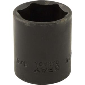 BOX 3/4" X 3/8 DR 6 PAN REG NOIR