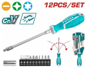 JEU DE TOURNEVIS À ARBRE FLEXIBLE  12PCS