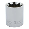 BOX 5/8" X 3/8" DR 8 PT REG