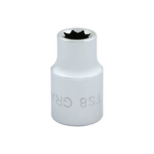 BOX 1/4" X 3/8" DR 8 PT REG
