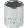 BOX 9/16" X 1/4" DR 6 PT REG
