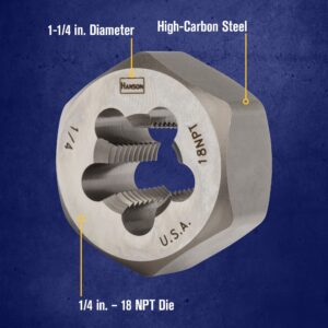 DIE 1/4"-18 NPT HRT