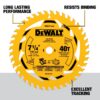 LAME 7-1/4" X 40D EN CARBURE FINE (DEWALT)