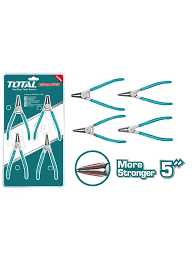JEU DE PINCES CIRCLIP INDUSTRIELLES 7'' (4 PCS)