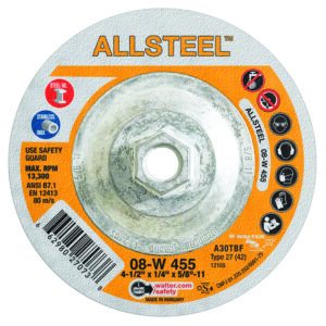 MEULE À VISSER ALLSTEEL 4-1/2X1/4 MOYEU 5/8-11