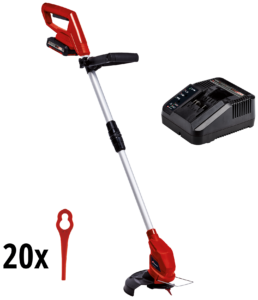 ENS.COUPE-BORDURE LAME 10'' (BATTERIE +CHARGEUR)