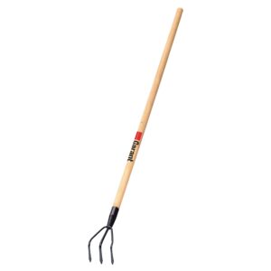 SARCLOIRE 3 DENTS ACIER MANCHE EN BOIS