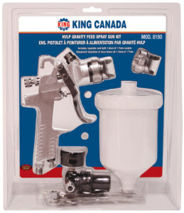 PISTOLET À PEINTURER À GRAVITÉ (HVLP) KING