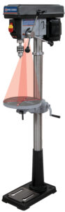 PERCEUSE À COLONNE 13" GUIDE LASER 45"H (KING)