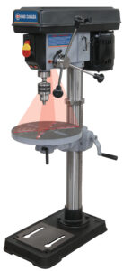 PERCEUSE À COLONNE 13" GUIDE LASER 24"H (KING)